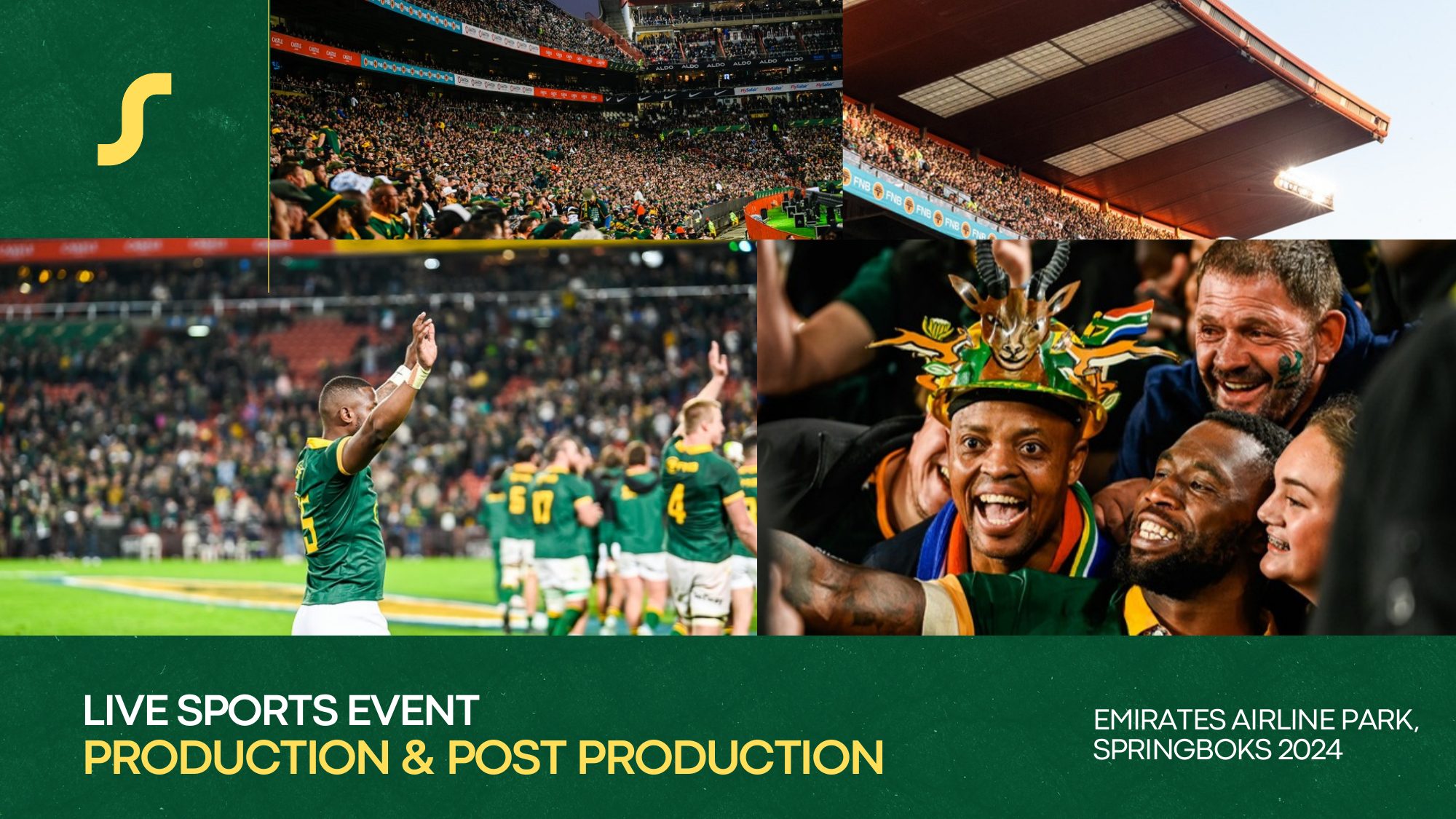 Springboks, Emirates Airline Park — Live Sports Production & Post